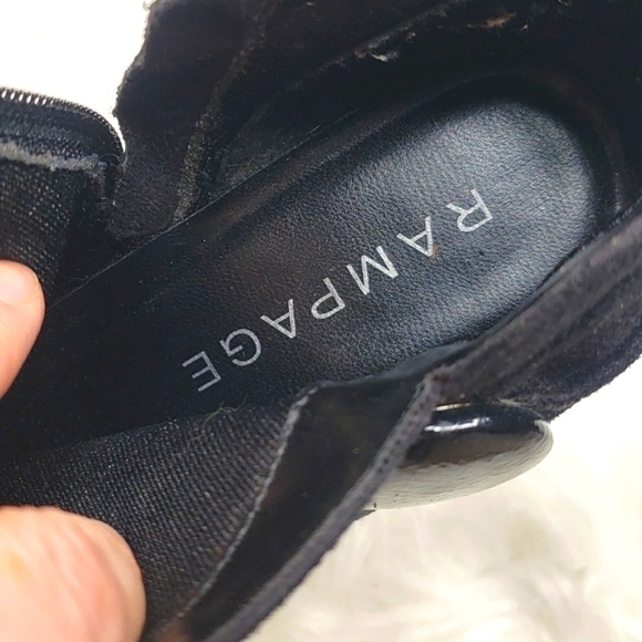 Rampage JAQUELIN Black Faux Suede Ankle Boots 7M - Picture 4 of 7